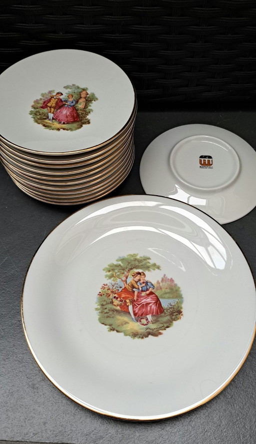 Set Pasticceria Monopoli Porcellana D'Italia Stoviglie