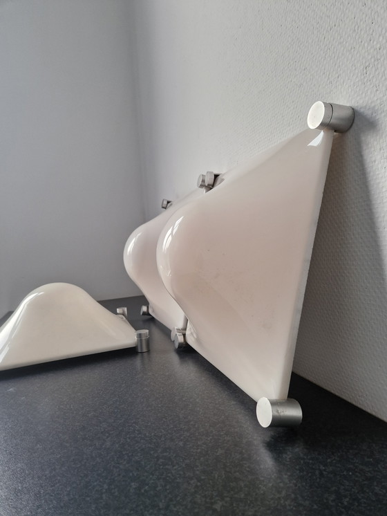 Image 1 of Vintage Martinelli Luce "Bolla" 3x wand of plafond lamp 