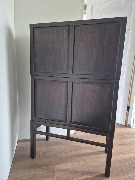 Libreria / Armadi contenitori cinese vintage – Legno duro con rilievo di drago – Wood (photo 12 of 14)
