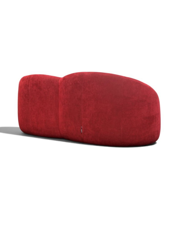 Pierre Paulin Pumpkin Sofa 2-Seater – Ligne Roset, Red Alcantara (Space Age Design) – 2 seaters, Velvet (photo 18 of 22)