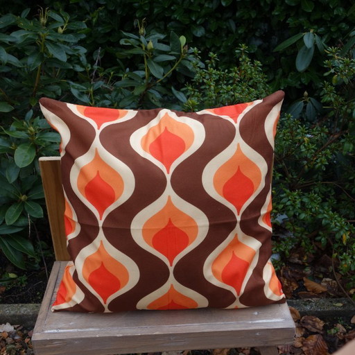 Set di 4 federe per cuscini in stile retrò Midcentury Groovy, 45 x 45 cm (imbottitura esclusa).