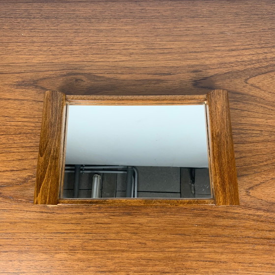 Image 1 of Petit plateau et miroir en bois, 1930-60