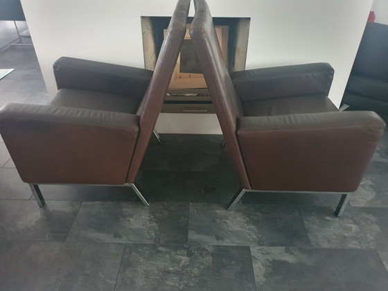 2 Poltrone Gelderland 6540 Design Jan De Bouvrie – Leather (photo 4 of 8)