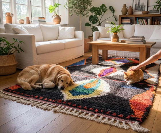 Handmade Moroccan rug in wool 2.5 x 1.5 m – Rugs & carpets (photo 2 of 10)