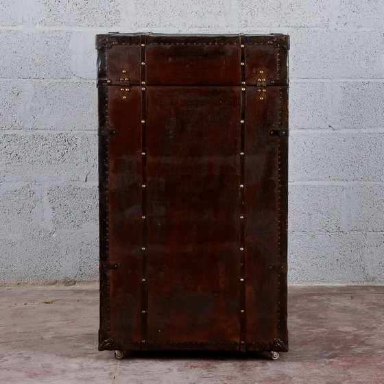 Rollbarer Reisekleiderschrank mit Fächern – Reisetaschen, Metall, Vintage (photo 5 of 26)