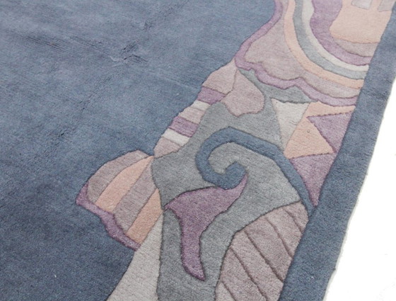 Image 1 of Origineel modern design wollen tapijt uit de Schotse Hooglanden, Nepal, 353 x 244 cm