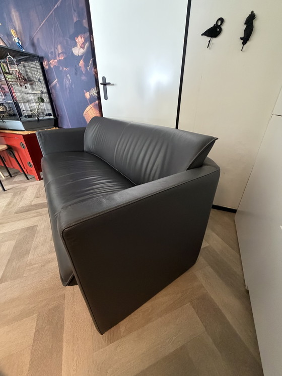 Image 1 of Leolux Fiabo 2-seater designer sofa - black leather