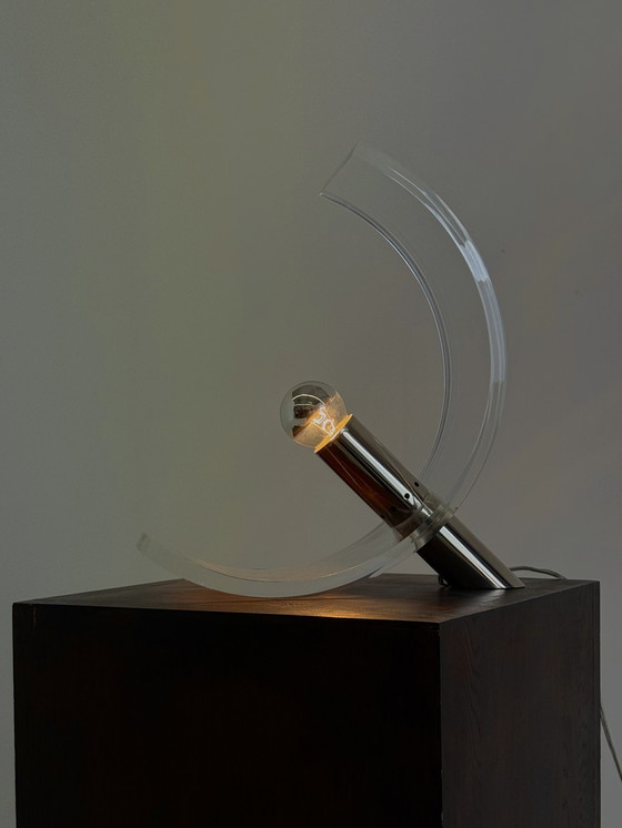 Image 1 of Lampe de table en plexiglas de François Arnal pour Atelier A