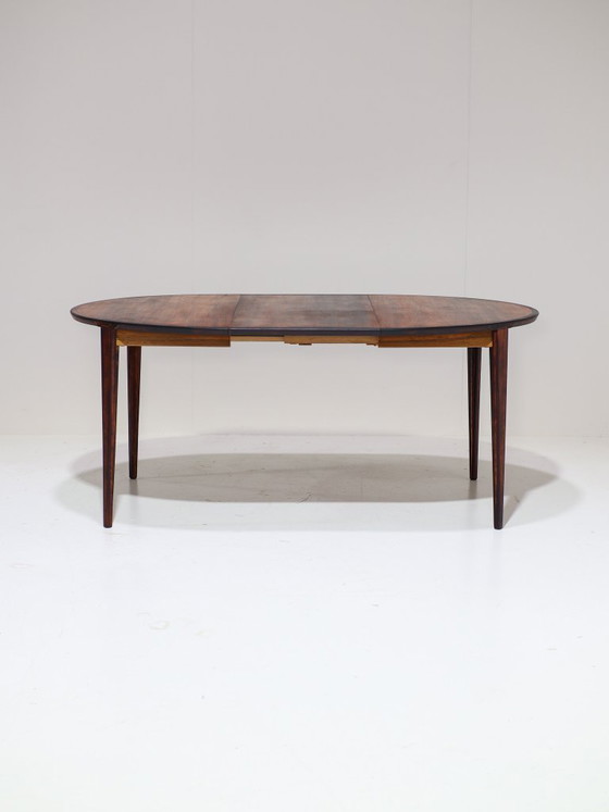 Image 1 of Henry Rosengren Hansen round extendable dining table rosewood