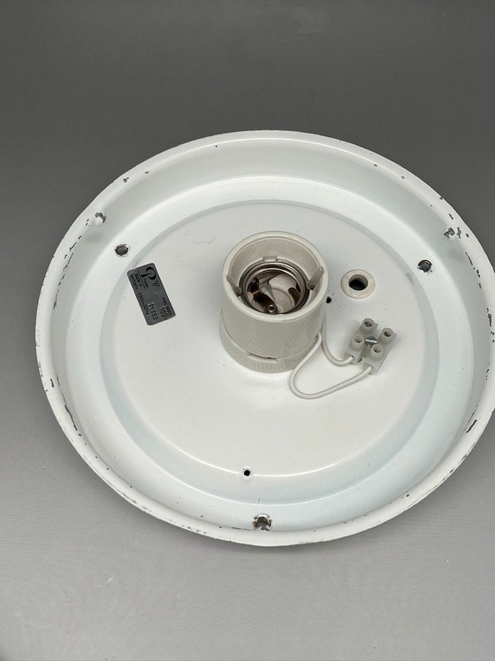 Image 1 of Lampada da soffitto Peill & Putzler “KIBO” (Modello 71333) – Germania, vetro opalino/trasparente, vintage