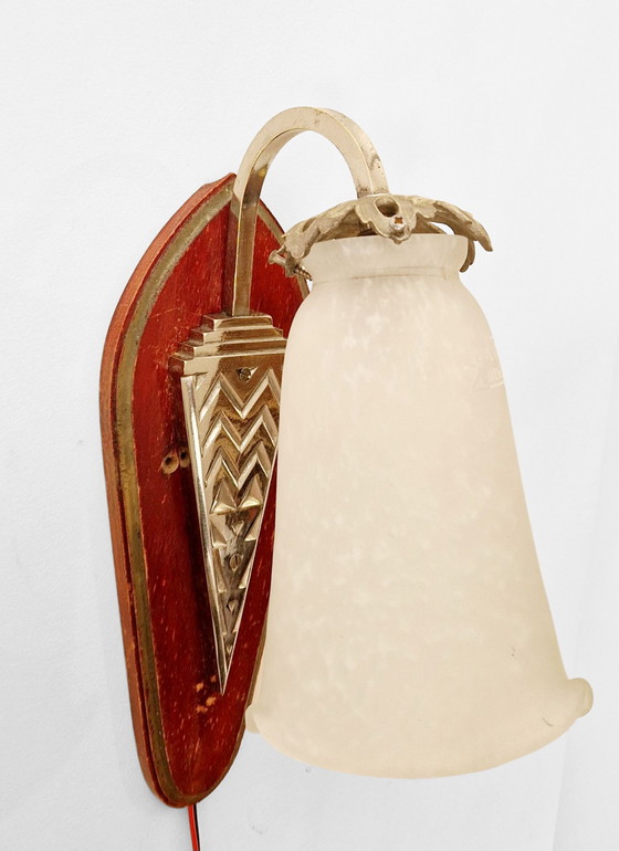 Image 1 of Art Nouveau wall lamp - Müller Frères - 1920