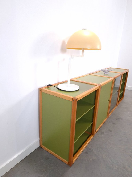 Design Flötotto Profilsystem Mobile modulare – 4 parti – Faggio verde, Mobile 1 – Credenze, Glass, Wood (photo 6 of 24)