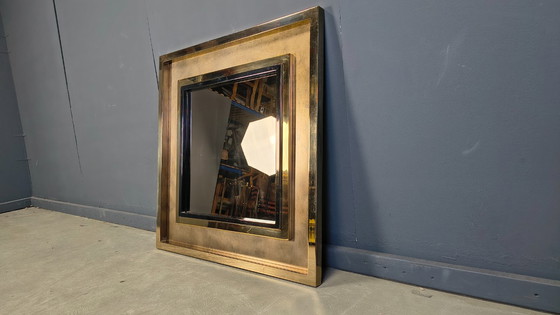 Image 1 of XXL-spiegel van Maison Jansen, jaren 70.