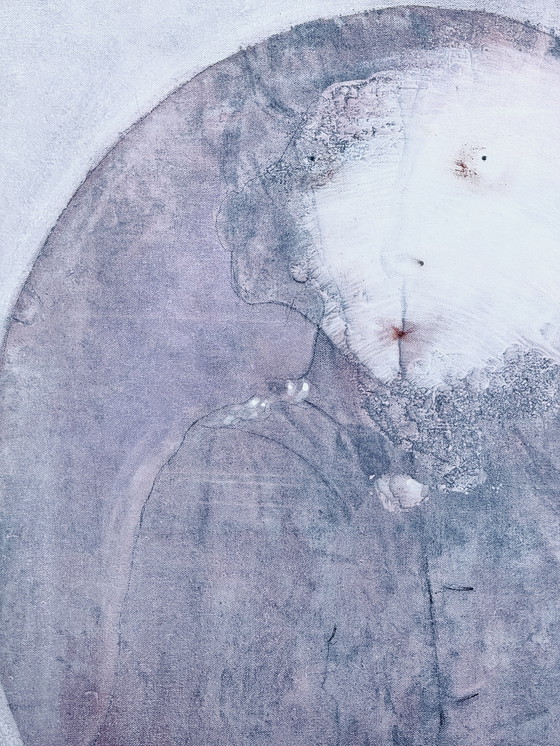 Image 1 of Robert Detheux / 1979 / Raro quadro surrealista / Madame la Colonelle