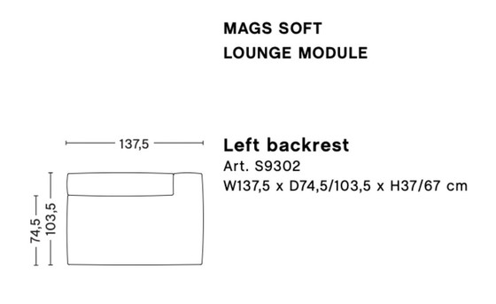 Image 1 of HAY Soft Mags Ecksofa, 2,5-Sitzer