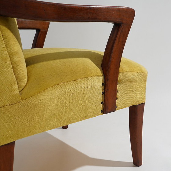 Image 1 of Par de sillones de terciopelo, década de 1950.
