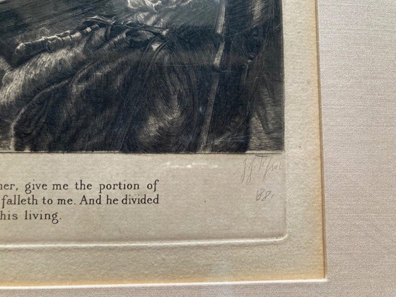 Image 1 of Tissot 1881 4 Etchings ‘The Prodigal Son’