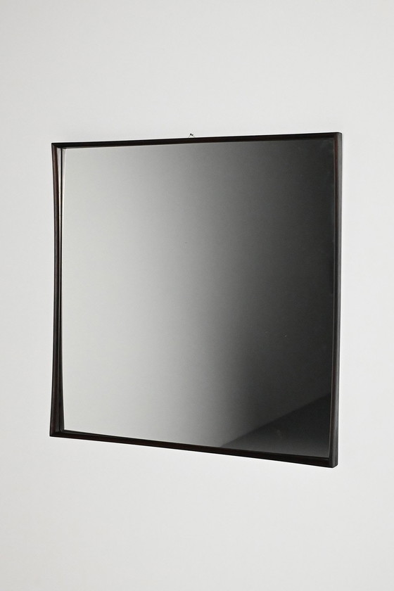 Image 1 of Square rosewood mirror