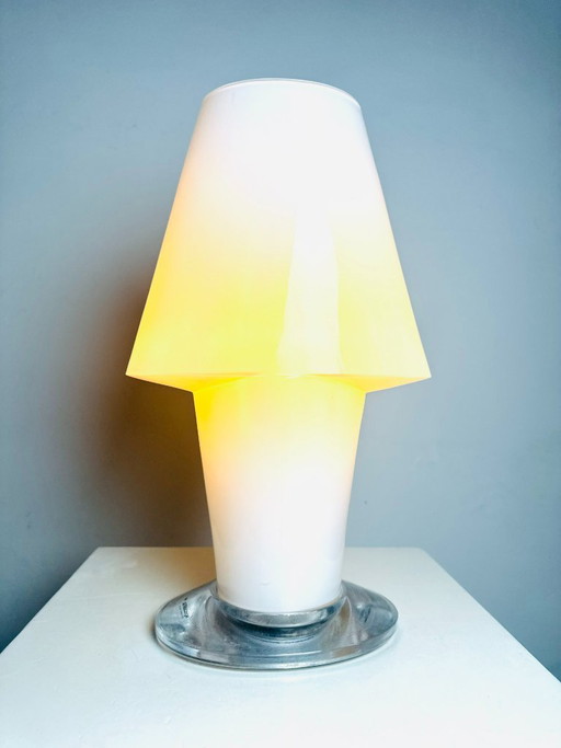 Lampada da tavolo scultorea in vetro di Murano di Daniela Puppa per A.V. Mazzega, Italia, anni '70