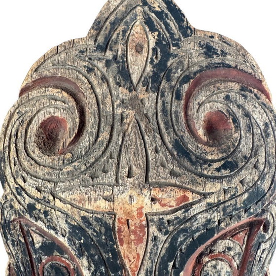 Image 1 of Carved Singa panel - Batak, North Sumatra, 1950s-70s