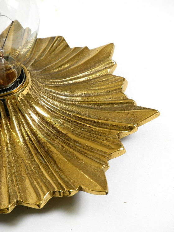 Image 1 of Lampade da parete o da soffitto in bronzo con design a stella spaziale anni '60