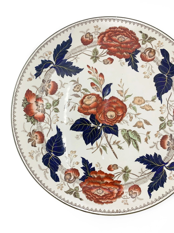 Grande piatto in ceramica floreale Wedgwood anni '70, Stoviglie (foto 2 di 4)