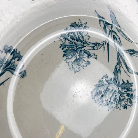 Image 1 of Plato redondo, diseño "Clavel", KG Lunéville, piedra de hierro, siglo XIX