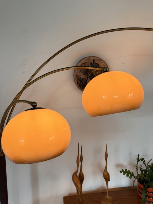 Lámpara de arco triple de latón con forma de hongo, estilo vintage, Dijkstra '70 – Dijkstra Lampen (photo 2 of 15)