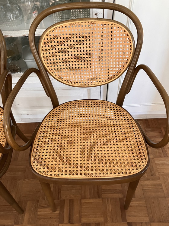 Image 1 of 4x Thonet 215Rf Stoelen Webbing Bentwood