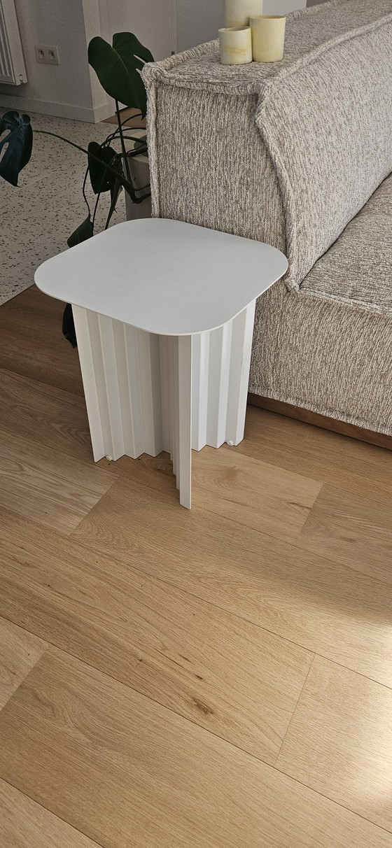 Image 1 of table basse carrée blanche