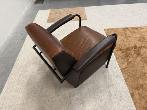 Leolux Scylla Low Armchair Brown Leather (photo 6 of 7)