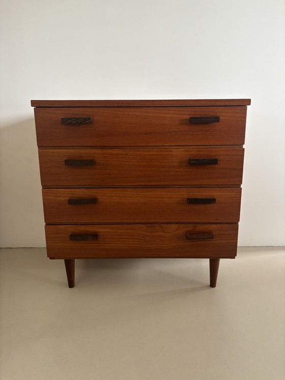 Image 1 of Deens teak jaren 60 ladekastje 