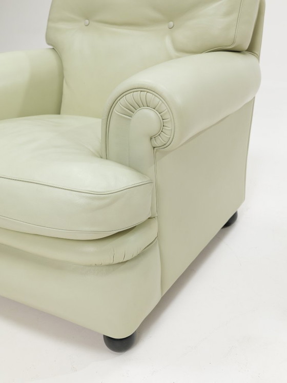 Image 1 of Poltrona Frau 'Dream B' Armchair and Ottoman,Italy,1980s