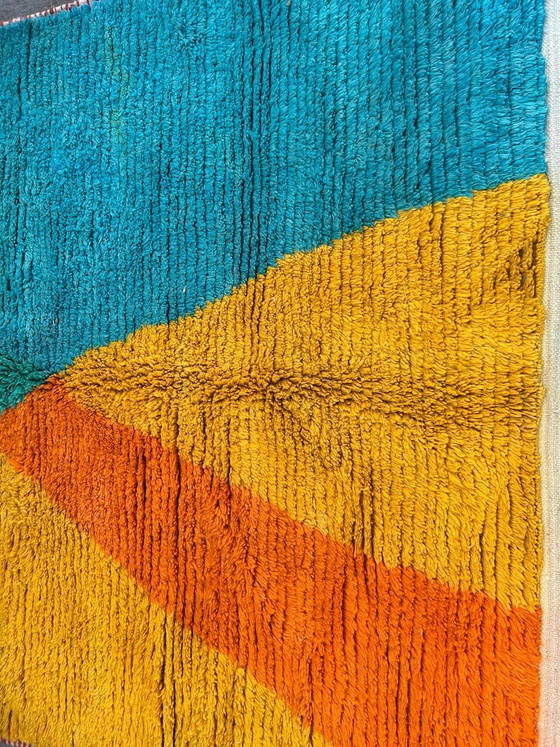 Kleurrijk Handgemaakt Berber Vloerkleed 150/250cm – Vloerkleden en tapijten, Wool (photo 7 of 10)