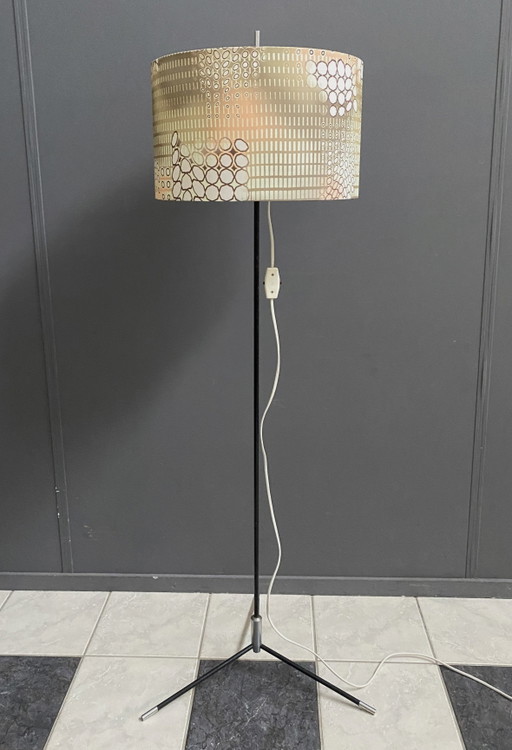 Veb Vloerlamp 1960S Zwart Statiefvoet