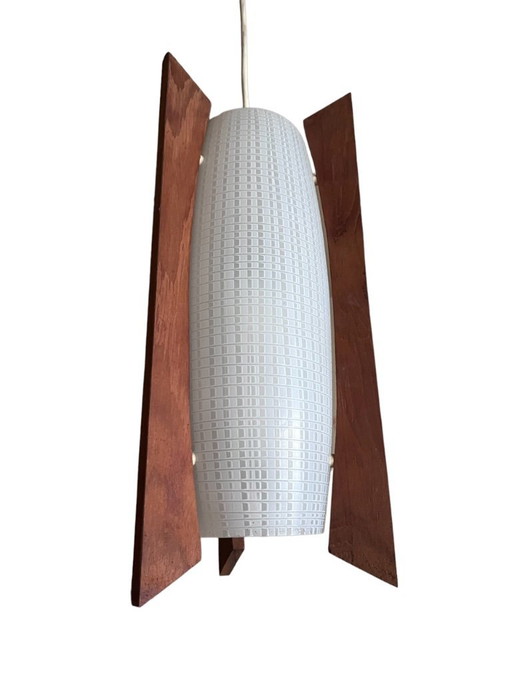 suspension teck et verre 1950