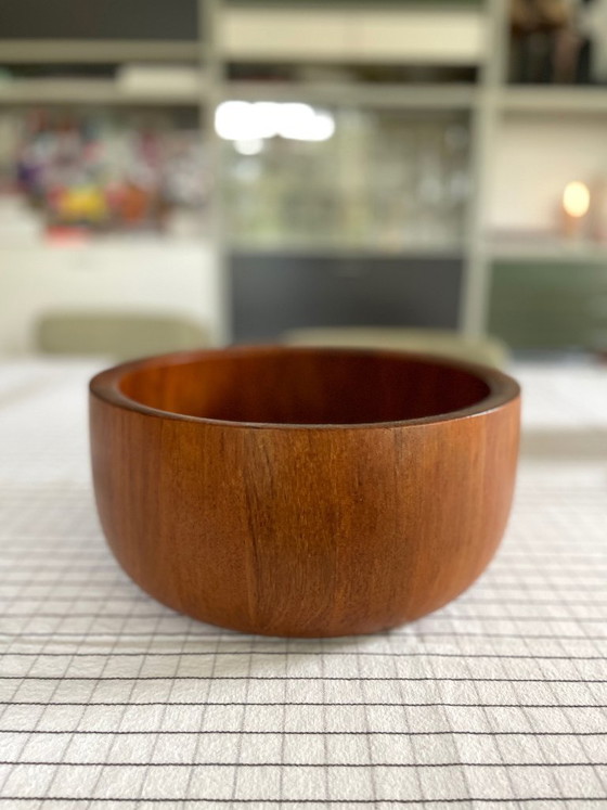 Ciotola XXL in Teak Mid Century Nissen Bowl Anni '60 Vintage Scandi – Ciotole, Wood (photo 11 of 22)