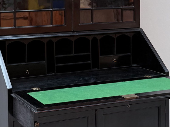 Image 1 of Display cabinet Buffet cabinet Cabinet Shelf Wood Brass Black 1950s