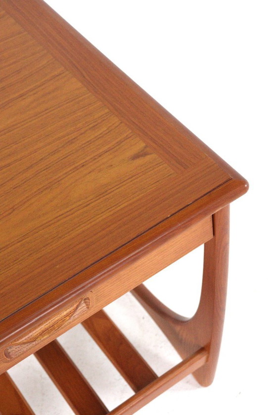 Image 1 of G Plan side table with pull-out drawer vintage