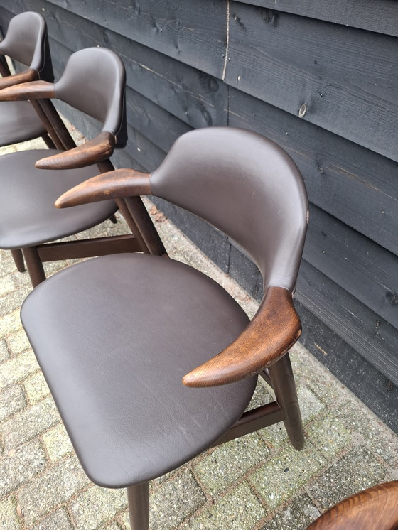 Image 1 of 4 sedie Tijsseling in corno di mucca