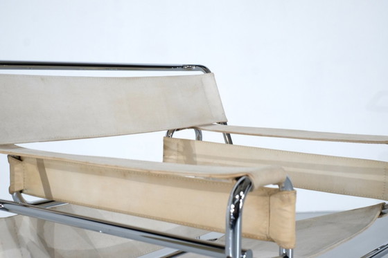 Image 1 of Sillón "B3 Wassily" en tela de Marcel Breuer para Gavina, 1925.