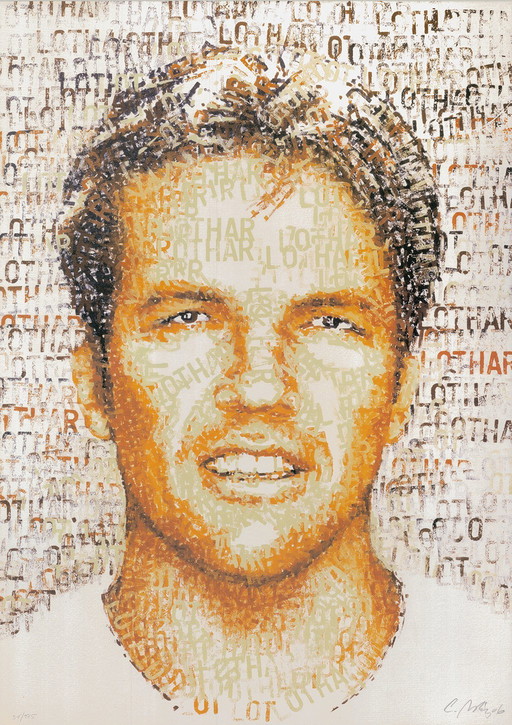 Britz, Chris - Lothar (Lothar Matthäus) - Hand signed and numbered - Offset lithograph