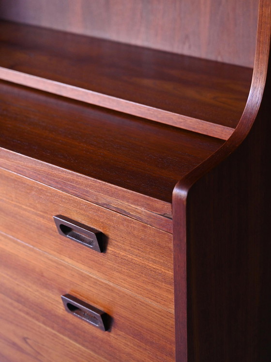 Image 1 of Danish Teak Bookcase from the 1950s with Drawers