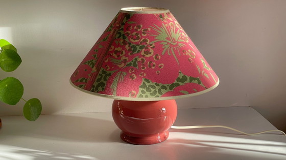Image 1 of Vintage Ceramic Leopard Lamp