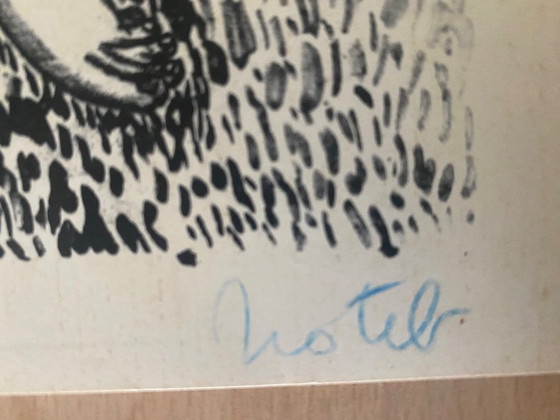 Marcel Notebaert - 8 dessins en noir et blanc de personnages et de scènes. – Peintures et dessins, Paper (photo 9 of 10)