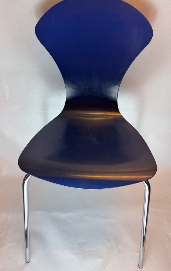 Image 1 of Set of 2 original Arne Jacobsen "Mosquito Chairs" model 3105 for Fritz Hansen (2003)