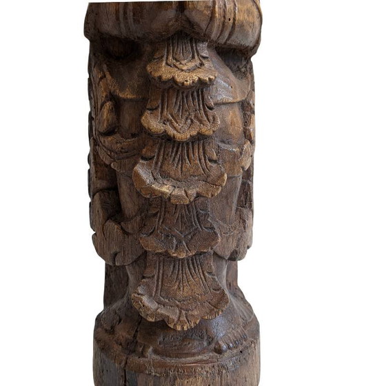 Figura Nat birmana Thagyamin – Estatua de templo de madera, siglo XIX – Esculturas, Wood (photo 9 of 9)