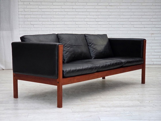 Image 1 of 1960s, Danish design by H.J.Wegner, 3 seater sofa model CH 163.