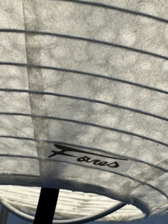 Image 1 of Japanische handgefertigte Mino-Washi-Papierlampe