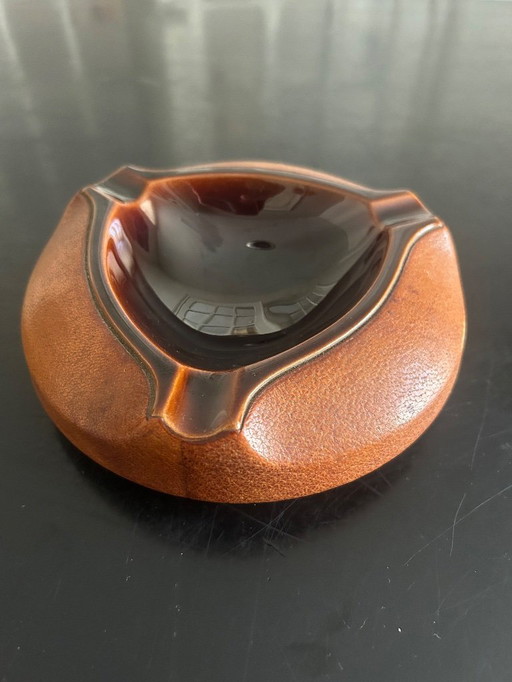 cendrier en céramique et cuir Longchamp